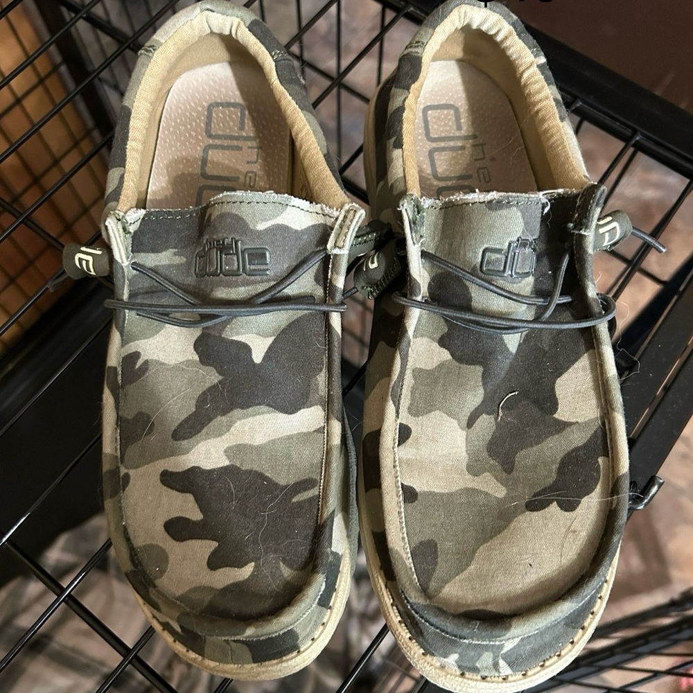 Hey Dude Green and Brown Moccasins Comfortable Slip-On Shoes